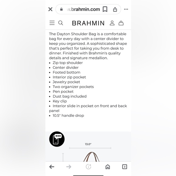 Brahmin bag - Picture 7 of 8